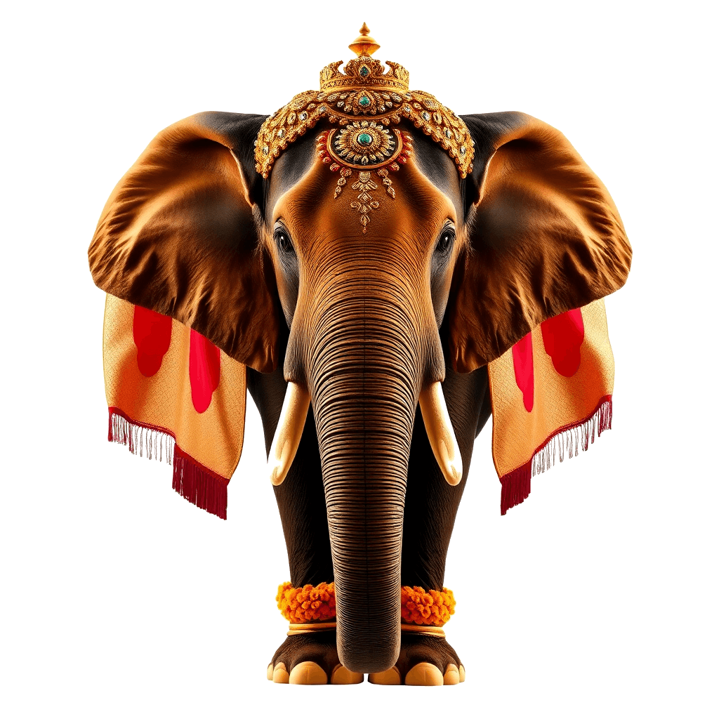 Decorated elephant